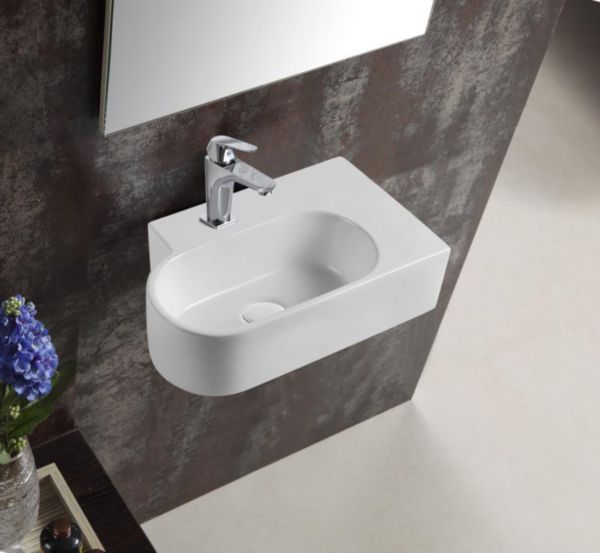 Lave-mains Alterna Plénitude asymétrique angle à droit 46,5X29