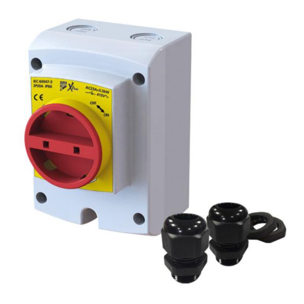 Inter-sectionneur Isolator 4P 20A Réf AX6001/2