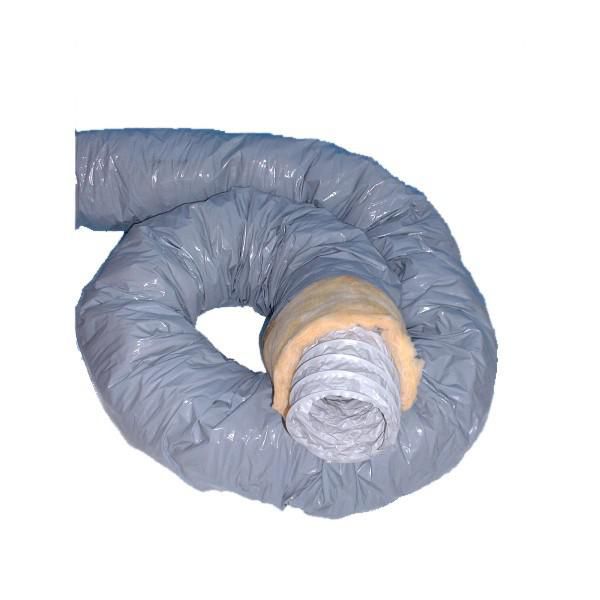 Gaine souple PVC isolé diamètre 102mm longueur 6 mètres Réf ACOF-PVC-IS0-102