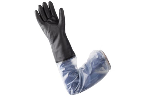 Gant de débouchage LE CHIMIQUE+ sanitaire pvc longue manchette T10 Réf. 273-307-10-6