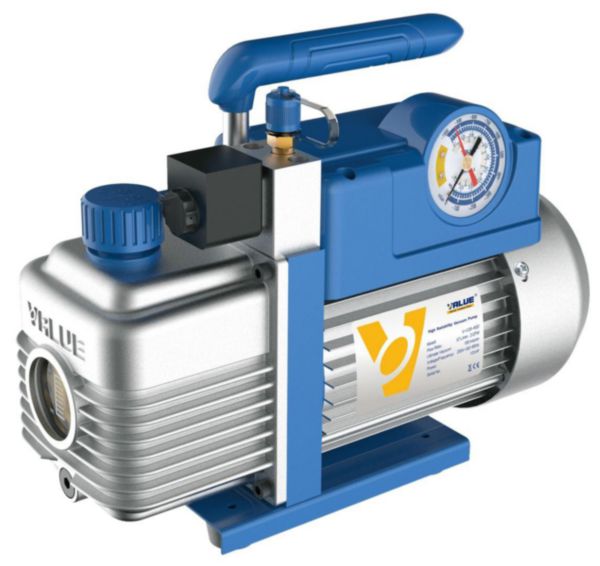 Image principale de Pompe à vide R32 2 étages 142 litres/min avec manomètre + élétrovanne Réf TF-Vi260-R32