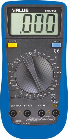 Multimètre -40 C à +1000 C Réf TF-VDM 151