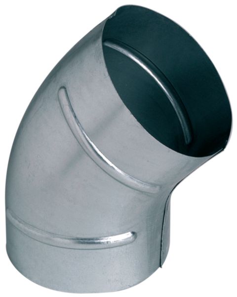Coude 45 degrés galva diamètre 200mm Réf. C45D0200