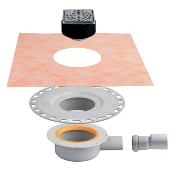 Kit d'évacuation sortie horizontale Kerdi-Drain 40mm réf. KD10H40GVED1S