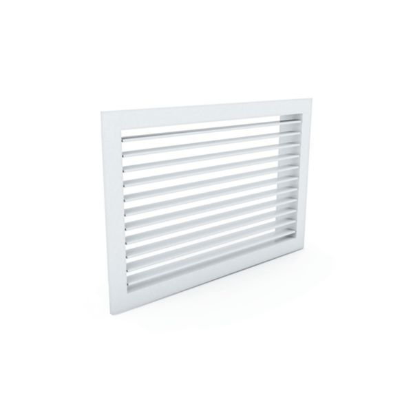 Grille blanc 400X200 simple deflex, réf GD100 400X200