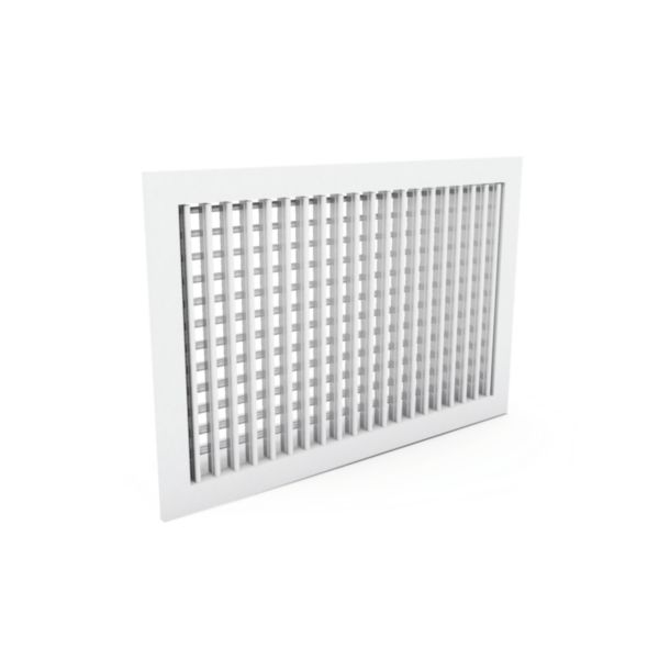 Grille aluminium 400X200 double deflex, réf AD130 400X200