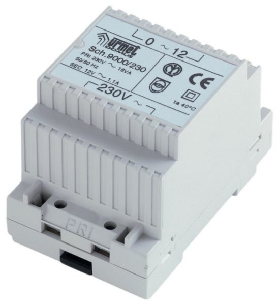 Transformateur de sécurité - 230 V/12 Vca Réf.11246