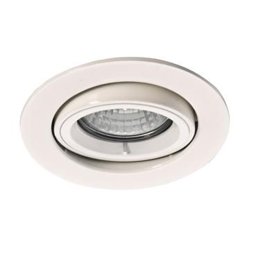 Spot encastré Be Better orientable - aluminium blanc mat - douille GU10 - 230 V Réf.2410