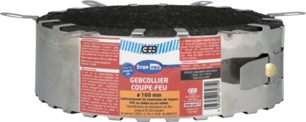 Gebcollier coupe feu 160mm Réf. 813275