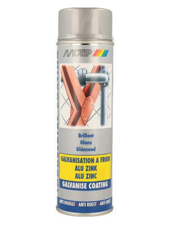 Peinture - bombe galvanisation à froid Alu-Zinc Spray 500ml Réf. 07302
