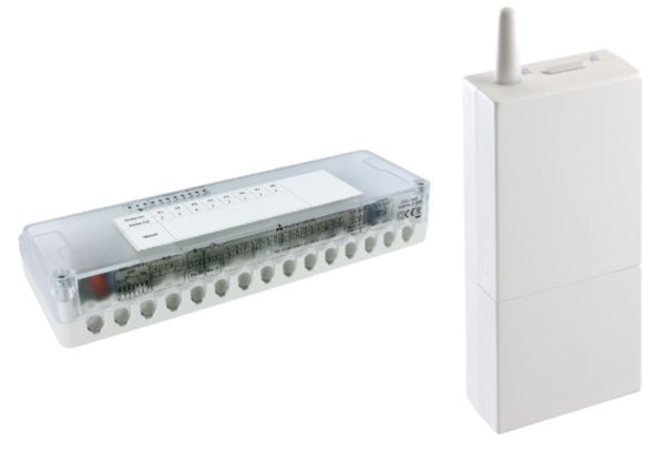 Domoline Elément de base radio commandé 8 canaux (max 8 thermostats,  / 16 moteurs) réf. 1409100110