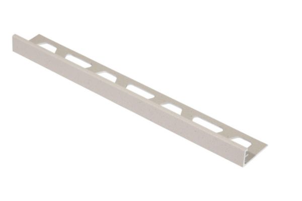 Profilé décoratif Schiene-TS en aluminium structurée ivoire hauteur 12,5 mm 2,5 m réf. A125TSI