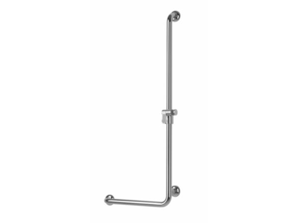 Barre de douche en L à droite, Laiton chromé D 32 mm réf. 381538