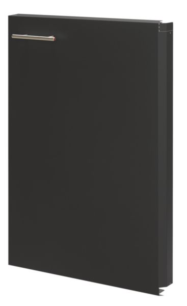Habillage porte réfrigérateur cuisinette CLIPMETAL COLOR, Coloris Anthracite