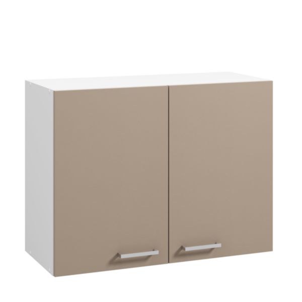 Image principale de Meuble haut ONELIA 80 cm 2 portes, Argile