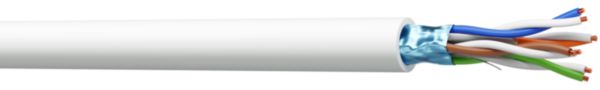 Câble F/UTP 4P CAT6 blanc LSZH boite 305m Réf.FTP46SHBLB