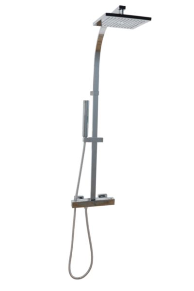Colonne de douche Alterna Séducta avec mitigeur thermostatique chromé
