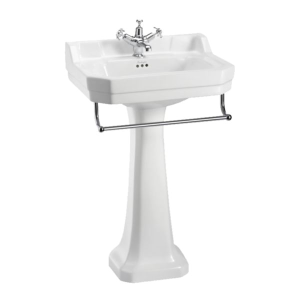 Pied colonne blanc pour vasque BURLINGTON Réf. P1