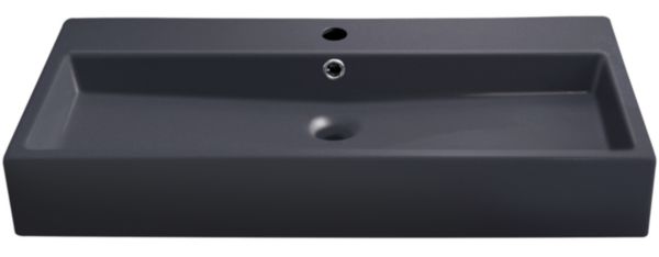 Vasque TANK noire non émaillée à l'arrière   Réf. 6.02.031 NM