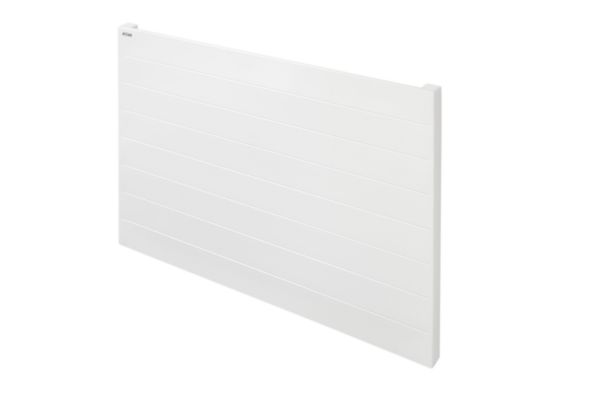 Radiateur eau chaude Acova Planea horizontal simple, puissance 571 W (dT50), hauteur 700 mm, largeur 800 mm, 10 éléments, raccordement latéral de même côté, appareil réversible gauche/droite, Blanc RAL 9016 Réf. PLV-070-080