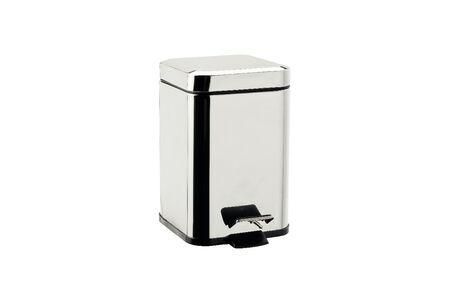 Poubelle carré avec couvercle 3 litres en inox Réf. AV402AAL