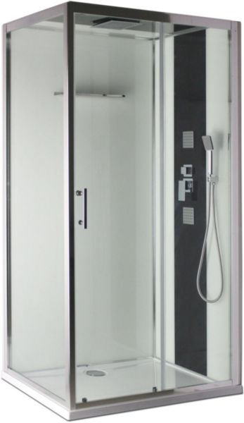 Paroi pour Cabine Alterna Concerto 2 accès de face porte coulissante 120 x 80 cm