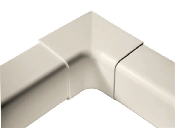 Angle intérieur pour goulotte blanche 80 x 60 mm Réf 0805AI-W