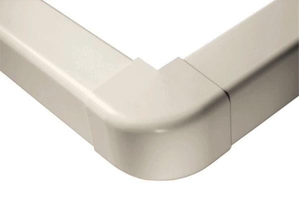 Angle extérieur pour goulotte blanche 80 x 60 mm Réf 0806AE-W