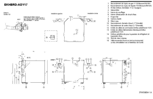 Image principale de Unité intérieure chauffage seul Altherma haute température T14 triphasé Réf EKHBRD014ADY17