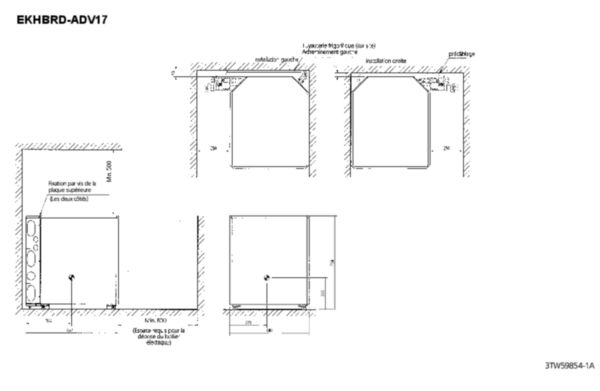 Image principale de Unité intérieure chauffage seul Altherma haute température T16 Réf EKHBRD016ADV17