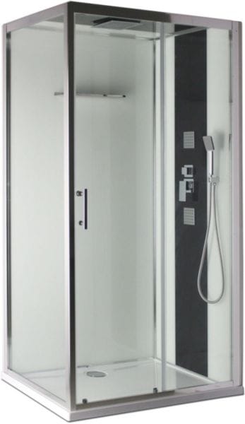 Paroi pour Cabine Alterna Concerto 2 accès de face porte coulissante 140 x 90 cm