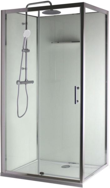 Panneaux de fond Alterna pour Cabine Concerto 2 Nu 100x80 cm en verre blanc