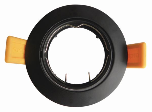 Spot à encastrer noir mat orientable fonte alu - Réf. 409245