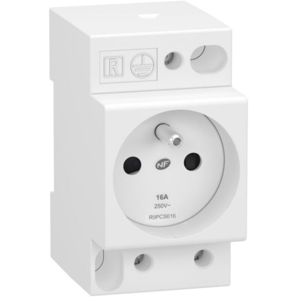 Prise de courant modulaire - 2P+T - Réf.R9PCS616
