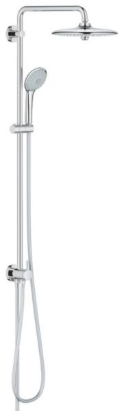 Colonne de douche avec inverseur manuel Euphoria System 260 Chromé 27421002