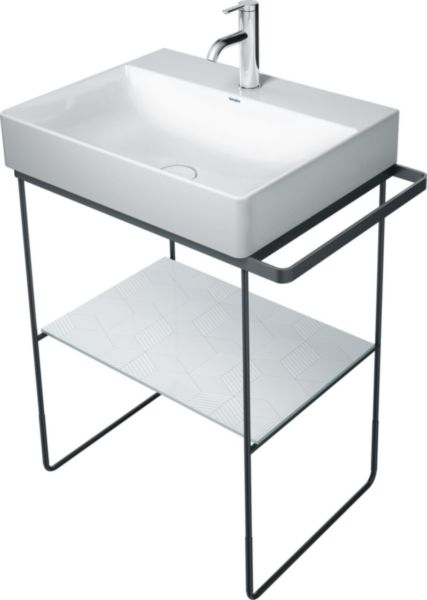 Plateau verre sur console métallique Réf 0099648600