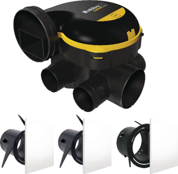 Image principale de Kit VMC simple flux EasyHOME Autoréglable COMBLES Classic livré avec 3 grilles de ventilation ColorLINE. 11026033