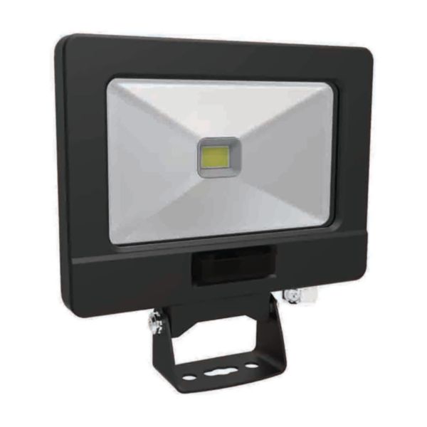 Projecteur Azura Led extra plat 30W noir à détection cablé 0.80m avec télécommande - Réf. 148