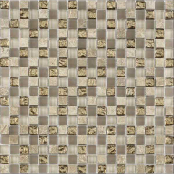Faïence Barwolf Tuscany pompei brown chip mosaîque 1,5x1,5cm Réf. 29,8x29,8cm