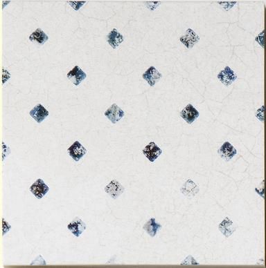 Faïence Barwolf Delft modern Vintage blanc bleu décor mix 18,5 x 18,5 cm Réf. KE-17050