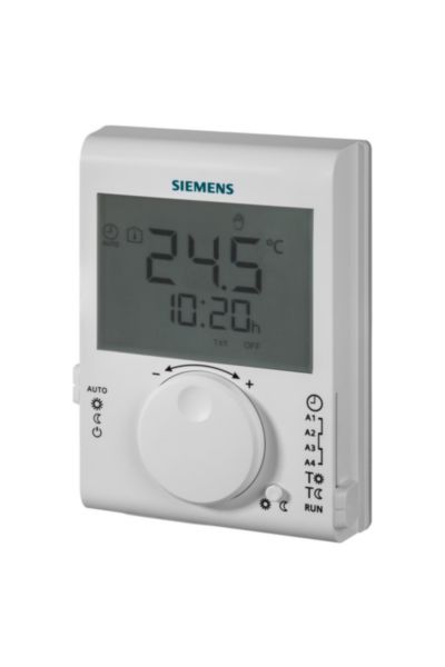 Thermostat d'ambiance grand LCD à piles journalier RDJ100 / Réf S55770-T379