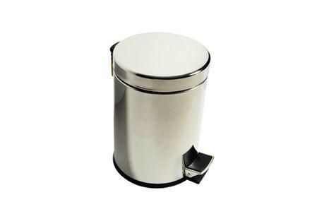 Poubelle 5 L Inox avec couvercle fermeture ralentie et pédale Réf. AV4025AL