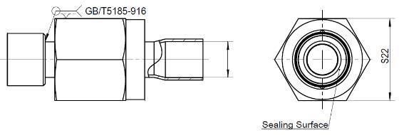 Adaptateur RFKH 3 / 8 - 3 / 8 réf comm. RFK - A04 - 038010 / Réf 20200001602