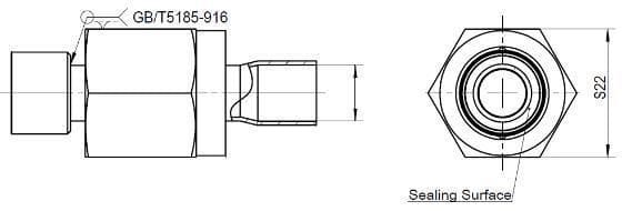 Adaptateur RFKH 3 / 8 - 1/4 réf comm. RFK - A04 - 038012 / Réf 20201002602