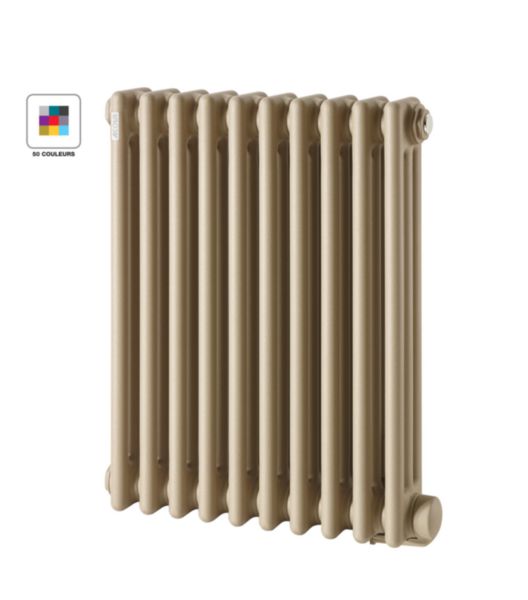 Image principale de Radiateur électrique Acova Vuelta horizontal, commande radiofréquence RF, puissance 500W, hauteur 623 mm, largeur 502 mm, 10 éléments, couleur Réf. TMC06-050-053/GFC