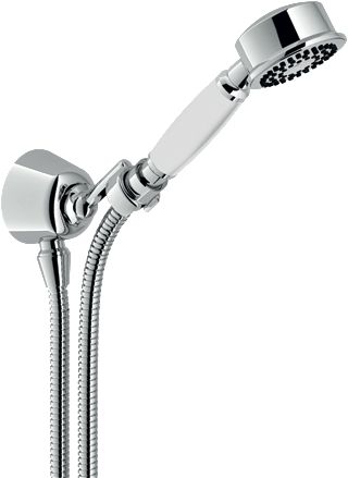 Support douchette SOFI chromé + pris d'eau réf. AD143/7CR