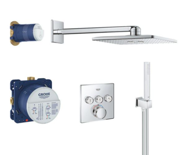 Set thermostatique encastré Grohtherm SmartControl réf. 34706000