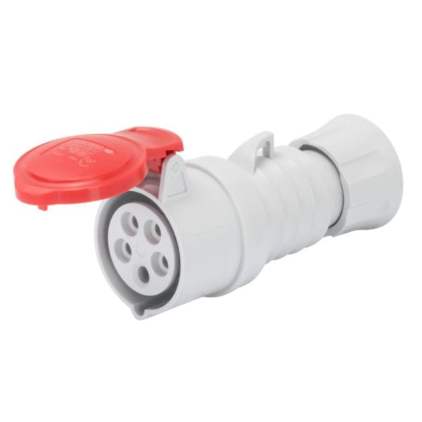 Prise mobile droite hp - ip44/ip54 - 3p+t 32a 380-415v 50/60hz - rouge - 6h - cablage rapide Réf / GW62019FH
