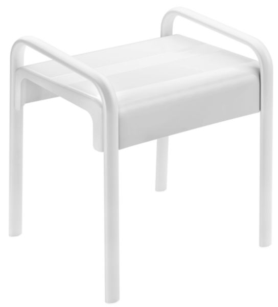 Tabouret de douche Arsis gris anthracite et gris mat réf. 047774