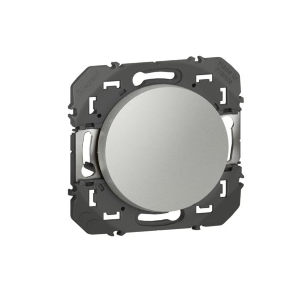 Legrand - poussoir simple dooxie 6a 250v finition alu Réf 600104